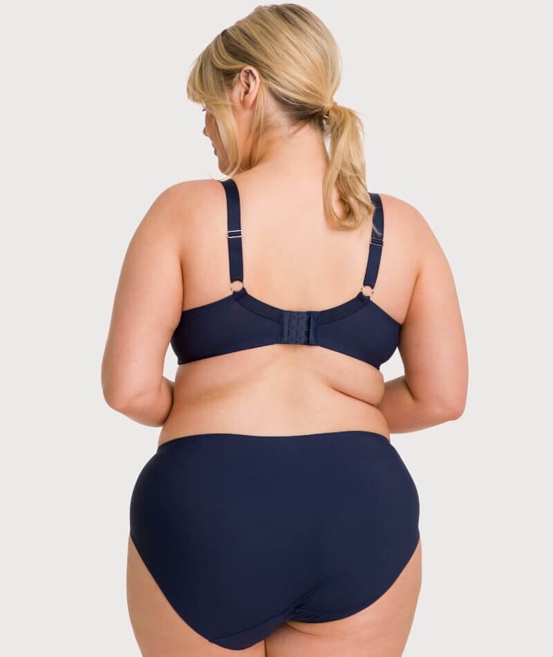 Ava & Audrey Jacqueline Full Brief with Lace - Sapphire Knickers